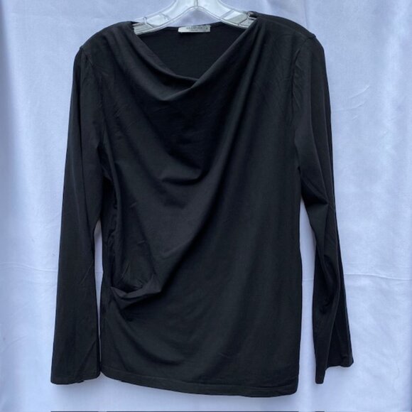 M M LaFleur NY soft wave knit top Size XL black - Picture 1 of 3